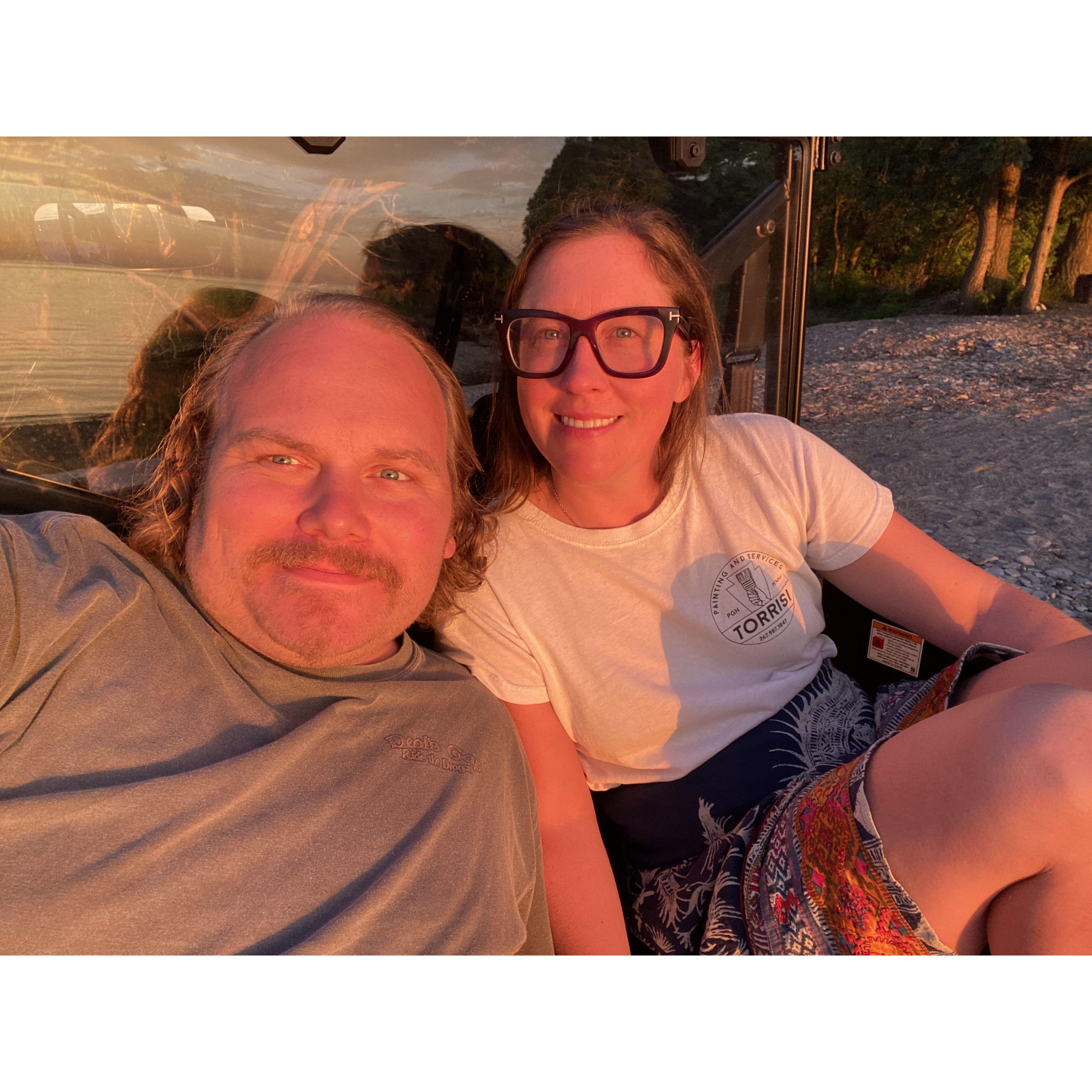 A night well spent at our local beach in the back of Big Pats 4x4.