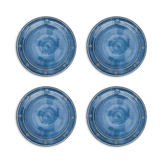 Juliska Berry & Thread Melamine Dessert/Salad Plate, Set of 4