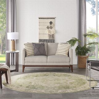Astra Washable Round Area Rug