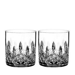 WaterfordLismore Connoisseur Whiskey Straight Sided Tumbler Glass, Set of 2