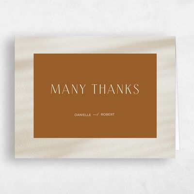 Brown Typography Wedding Thank You - Pinellas Type