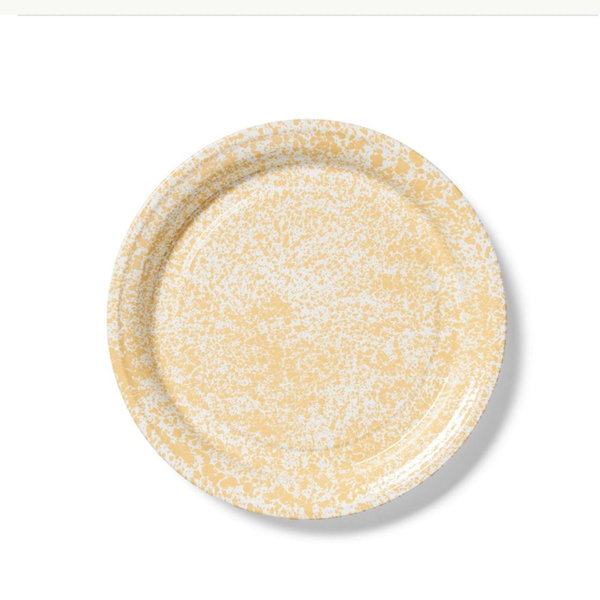 Splatter Large Round Tray - yellow