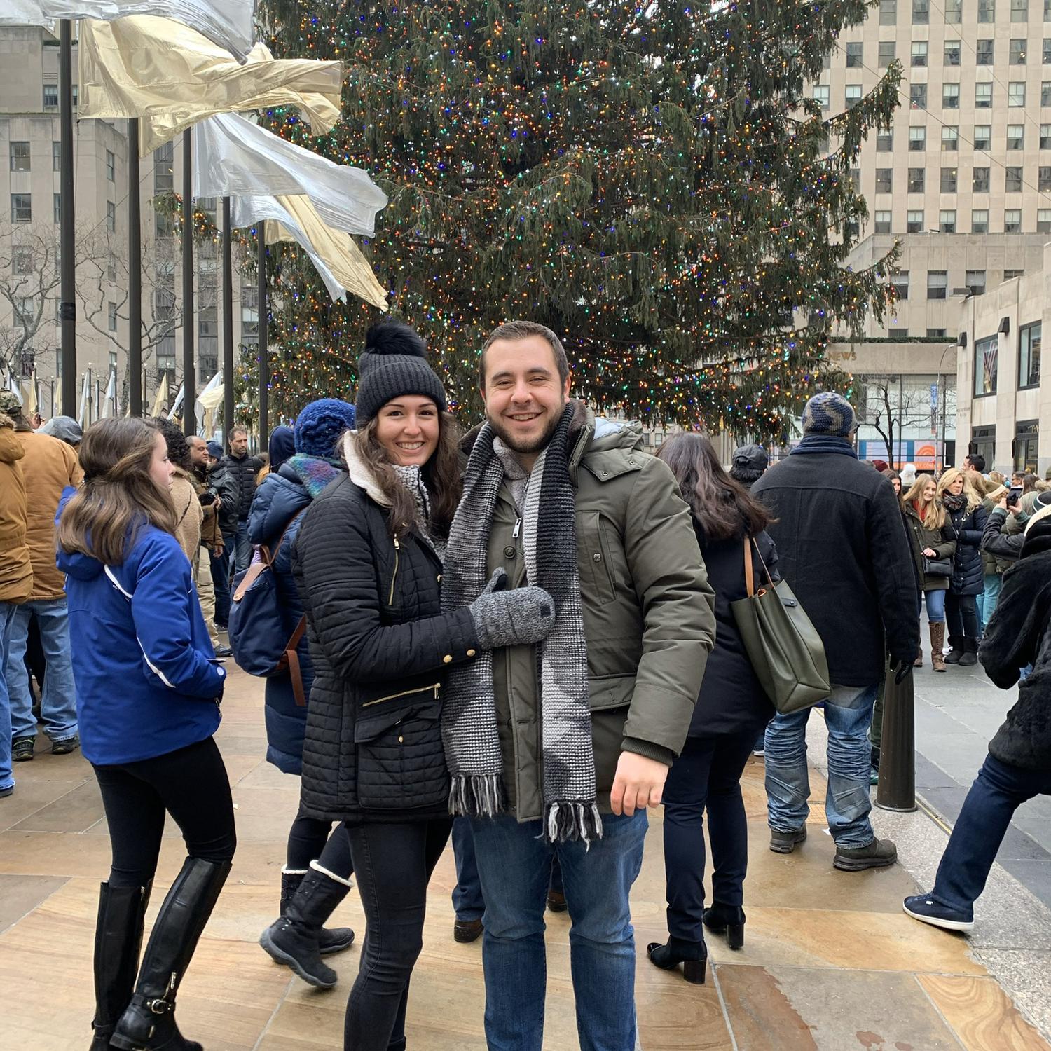 Our first Christmas together, December 2019