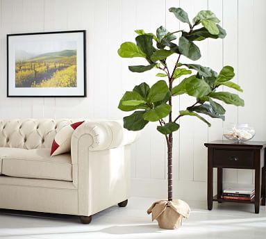 Faux Potted Fiddle Leaf Trees-6.9 Feet