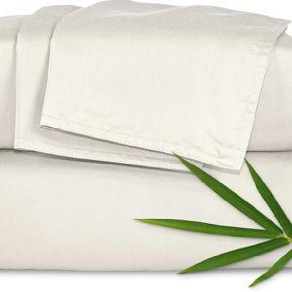Pure Bamboo King Sheets, Genuine 100% Organic Viscose Derived from Bamboo Bed Sheet Set, Luxuriously Soft & Cooling, Double Stitching, 2 Year Quality Promise (King, Ivory)