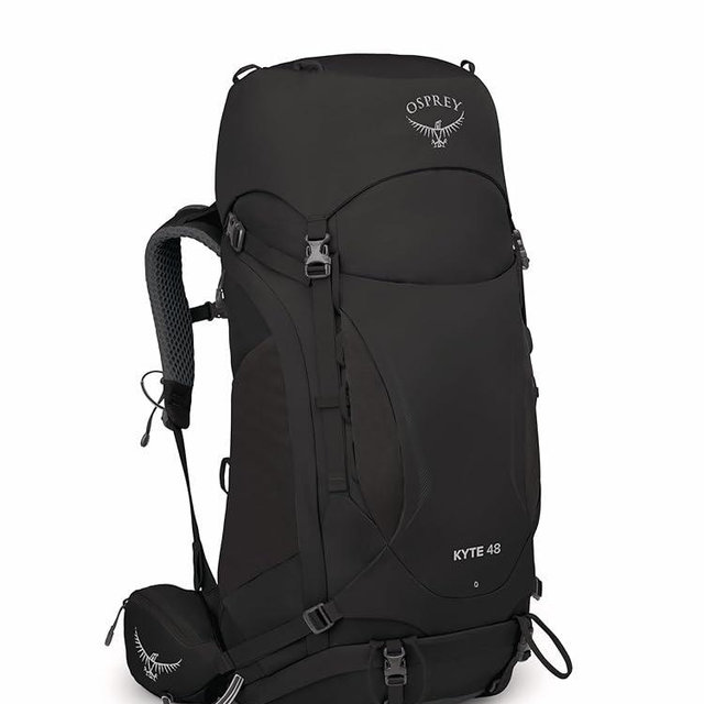 Osprey Kyte 48L Women's Backpacking Backpack with Hipbelt, Black, WXS/S