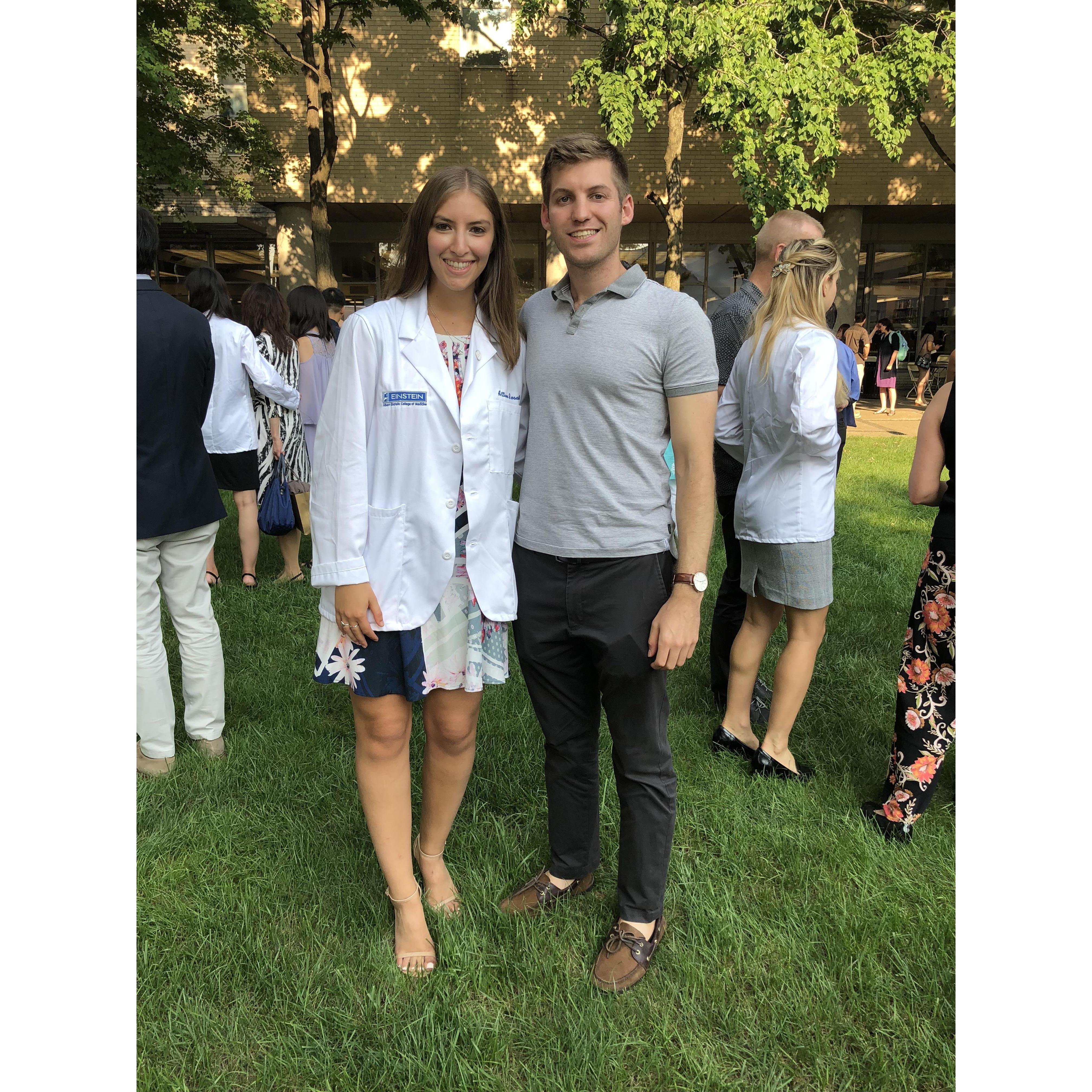 Allison's white coat ceremony, 2018