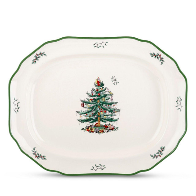 Spode Christmas Tree Sculpted Platter