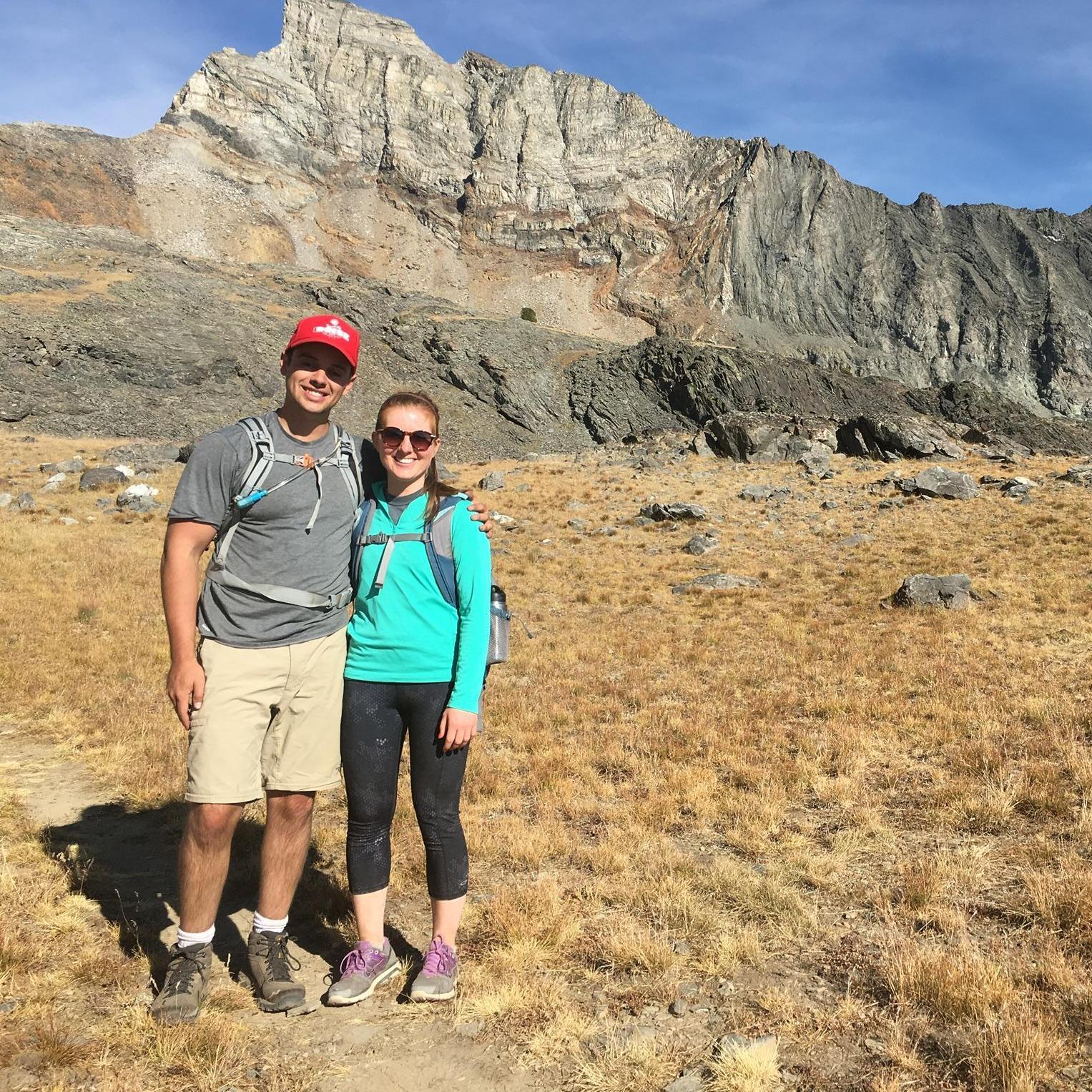First photo together also happened to be our first 12er together! Hyndman Peak.