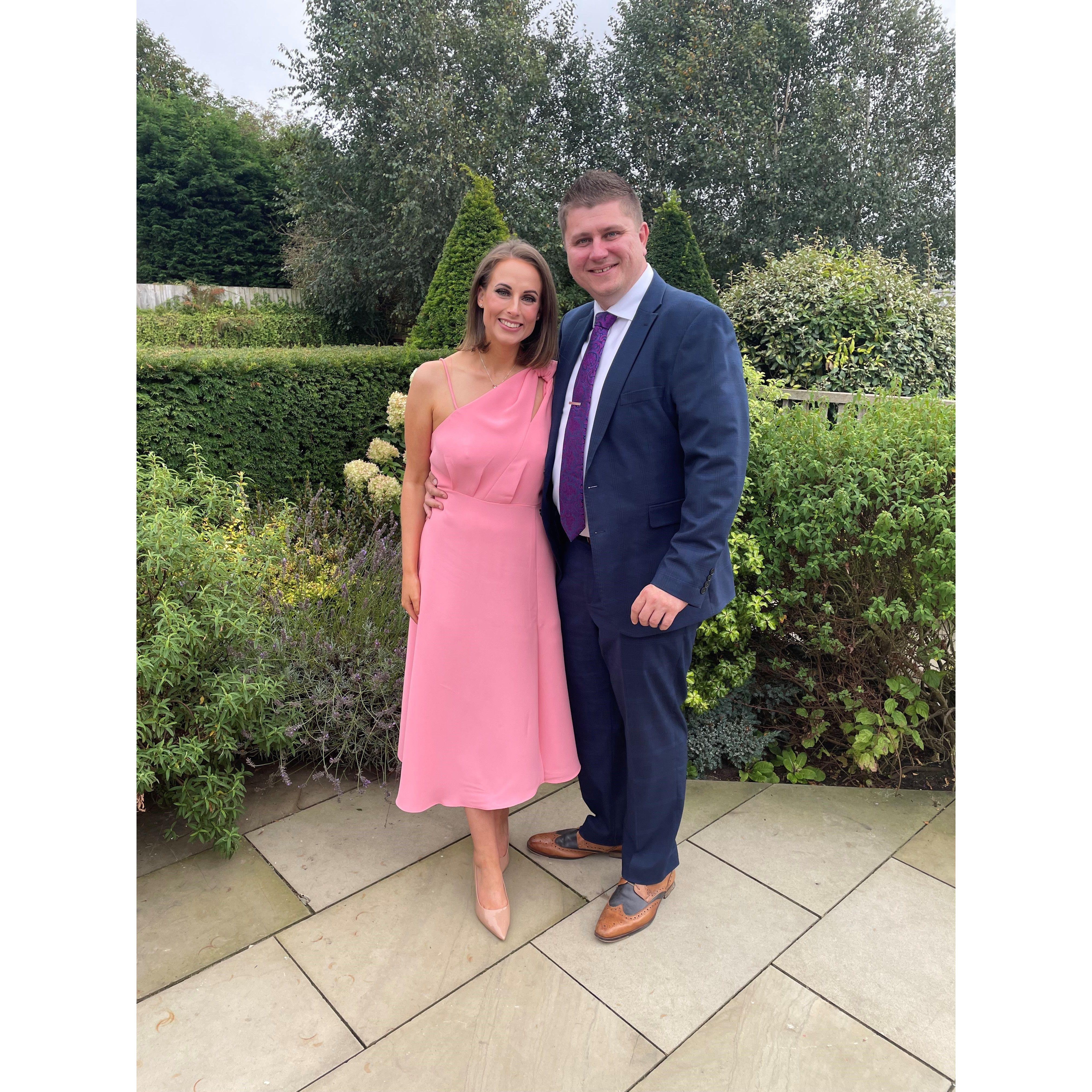 Our first wedding together as guests