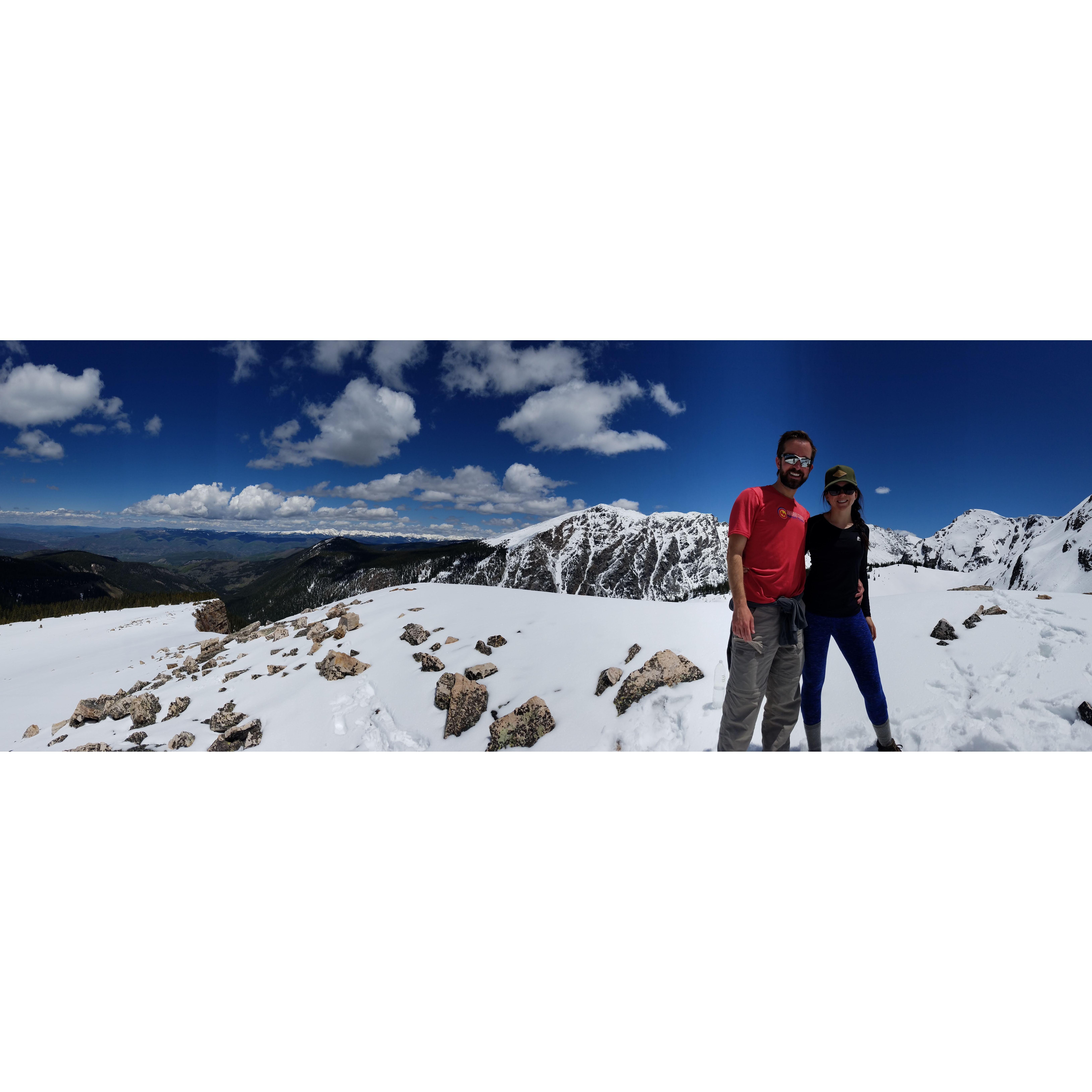 On top the world in Colorado on Mt. Sneffels, Ouray (July 2017)