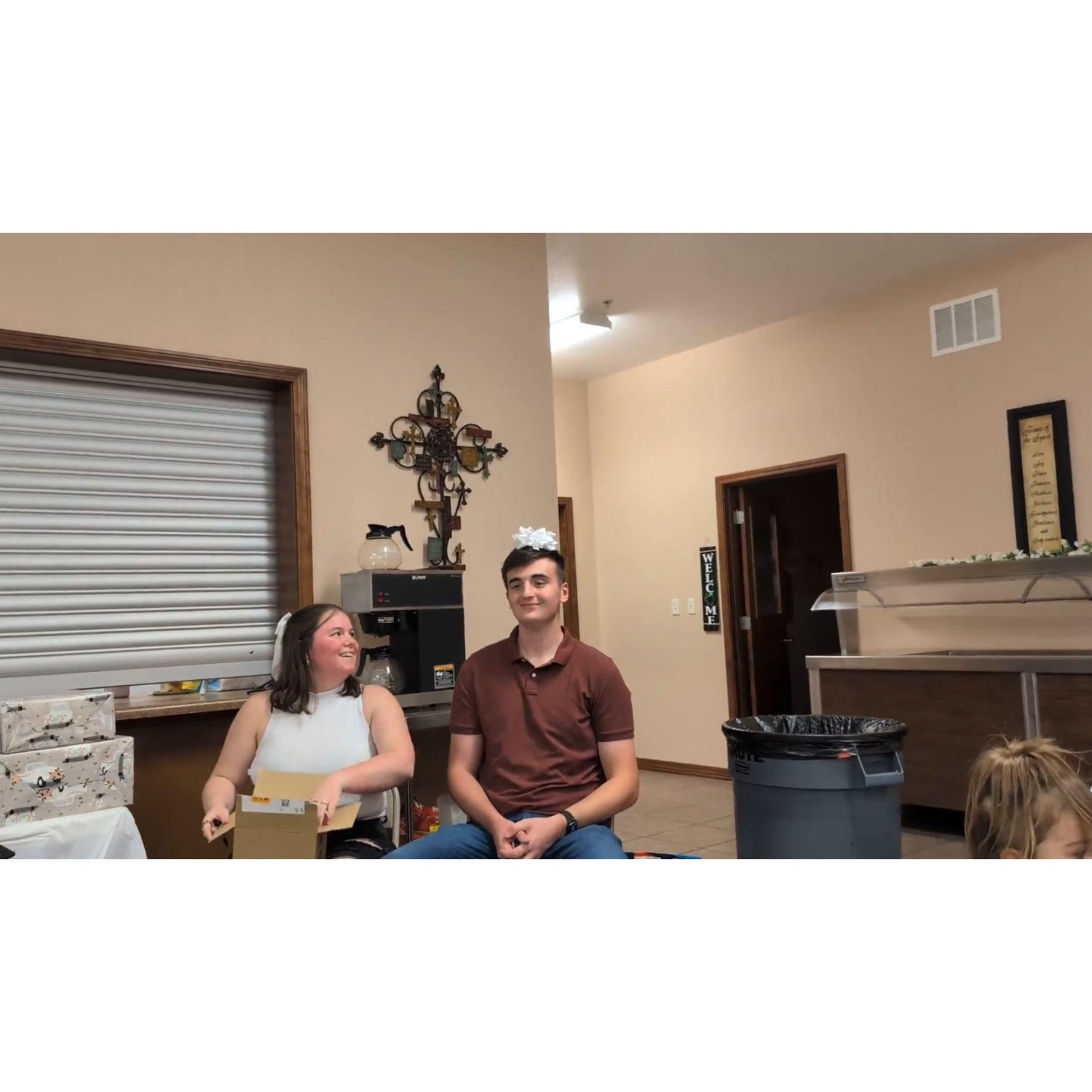 Our wedding shower at the church