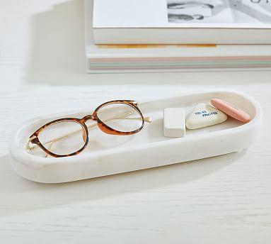 Pottery Barn Marble Desk Accessory - Oval Tray