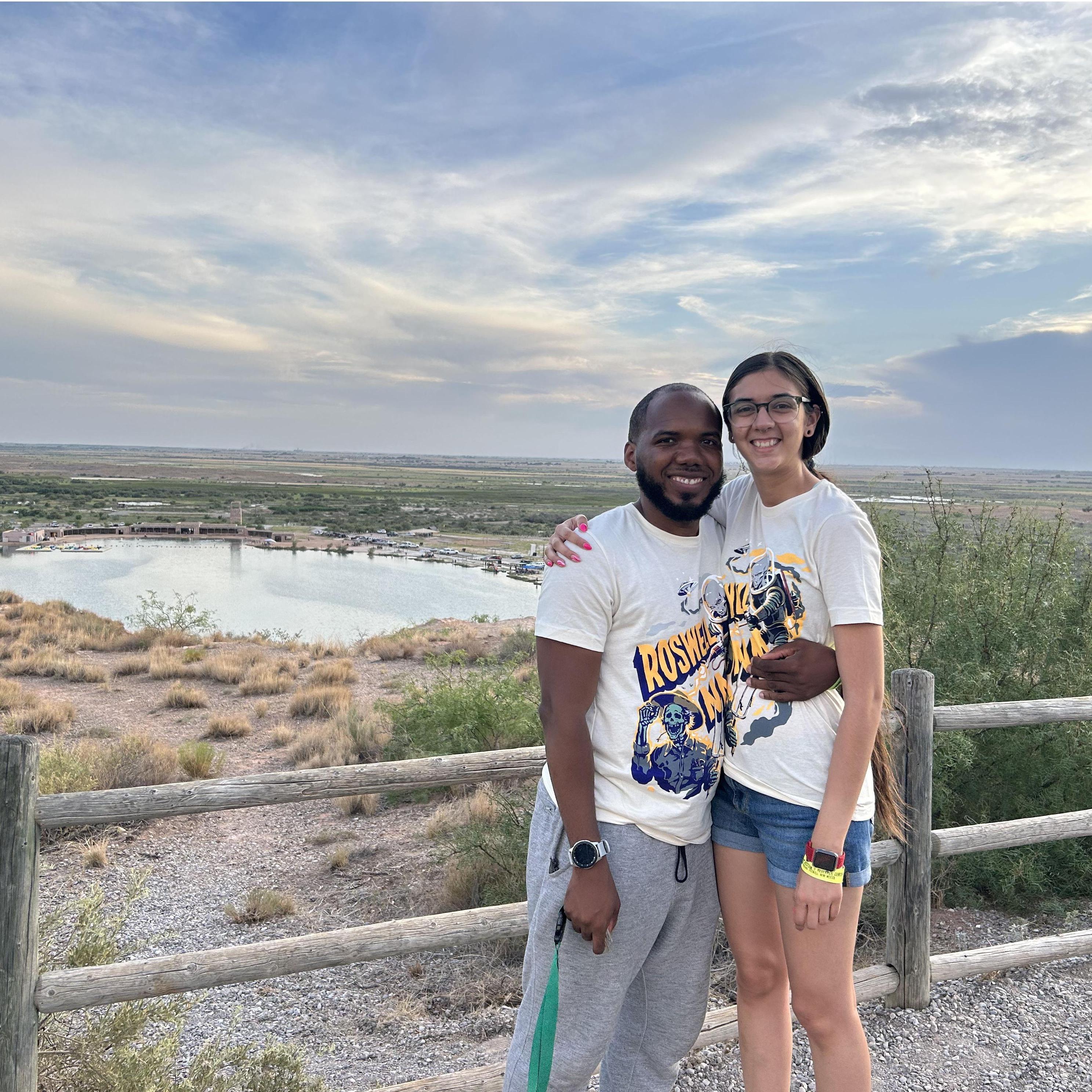 Another photo from our favorite trip we've ever taken to Roswell, NM. We camped next to the beautiful Bottomless Lake.