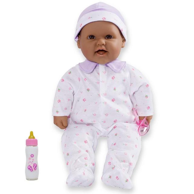 JC Toys Hispanic 16-inch Medium Soft Body Baby Doll La Baby | Washable |Removable Purple Outfit w/ Hat and Pacifier | for Children 12 Months +, Hispanic-Purple