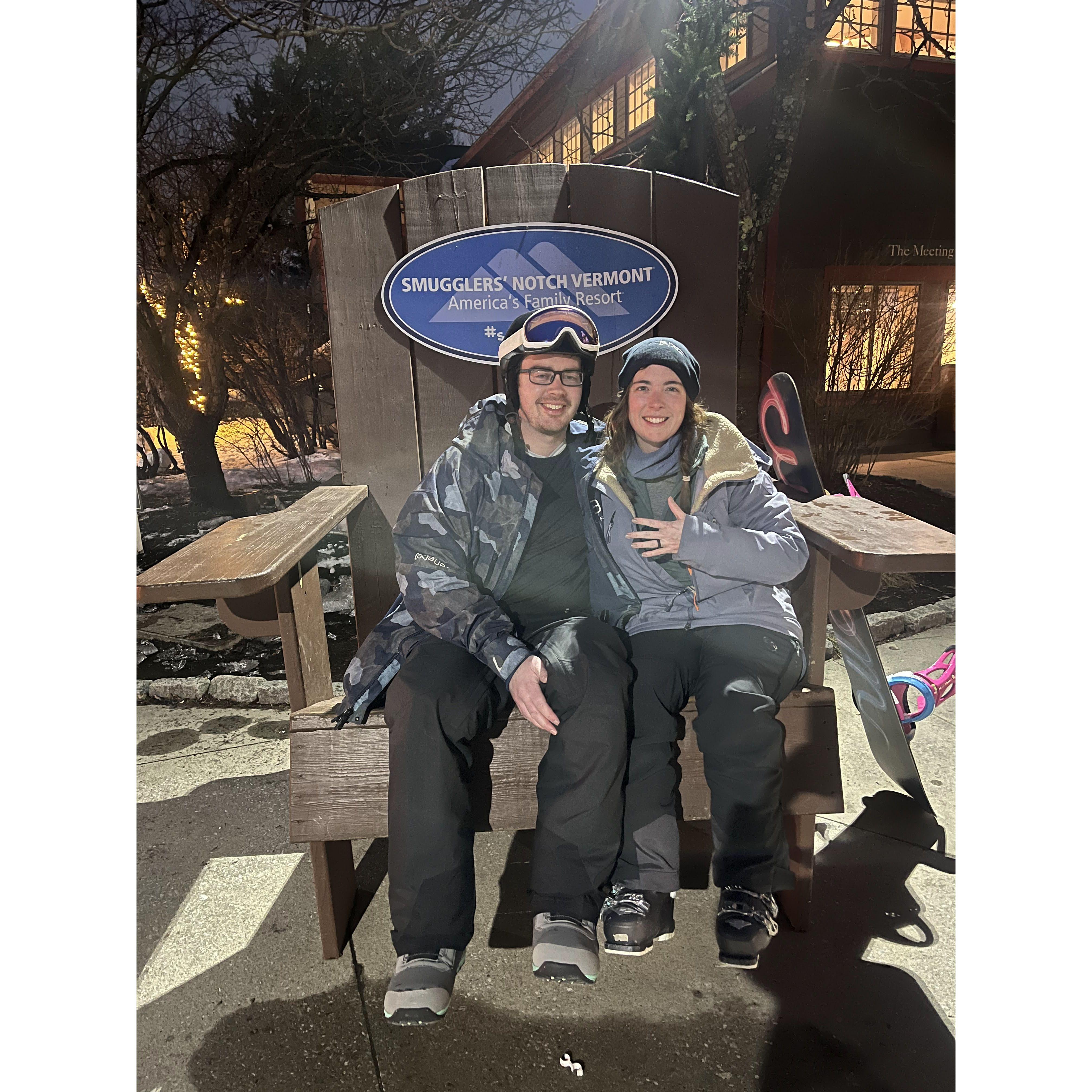 Smugglers Notch Mountain Vermont, January 2024