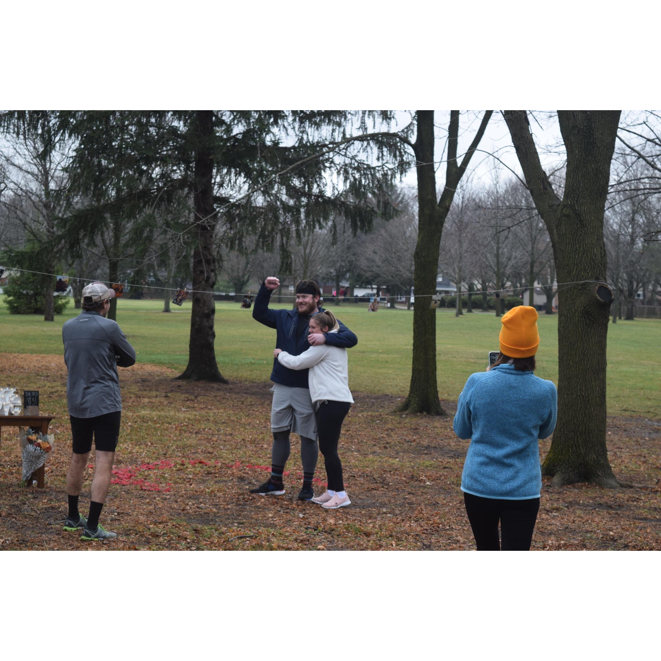 She said "YES!"