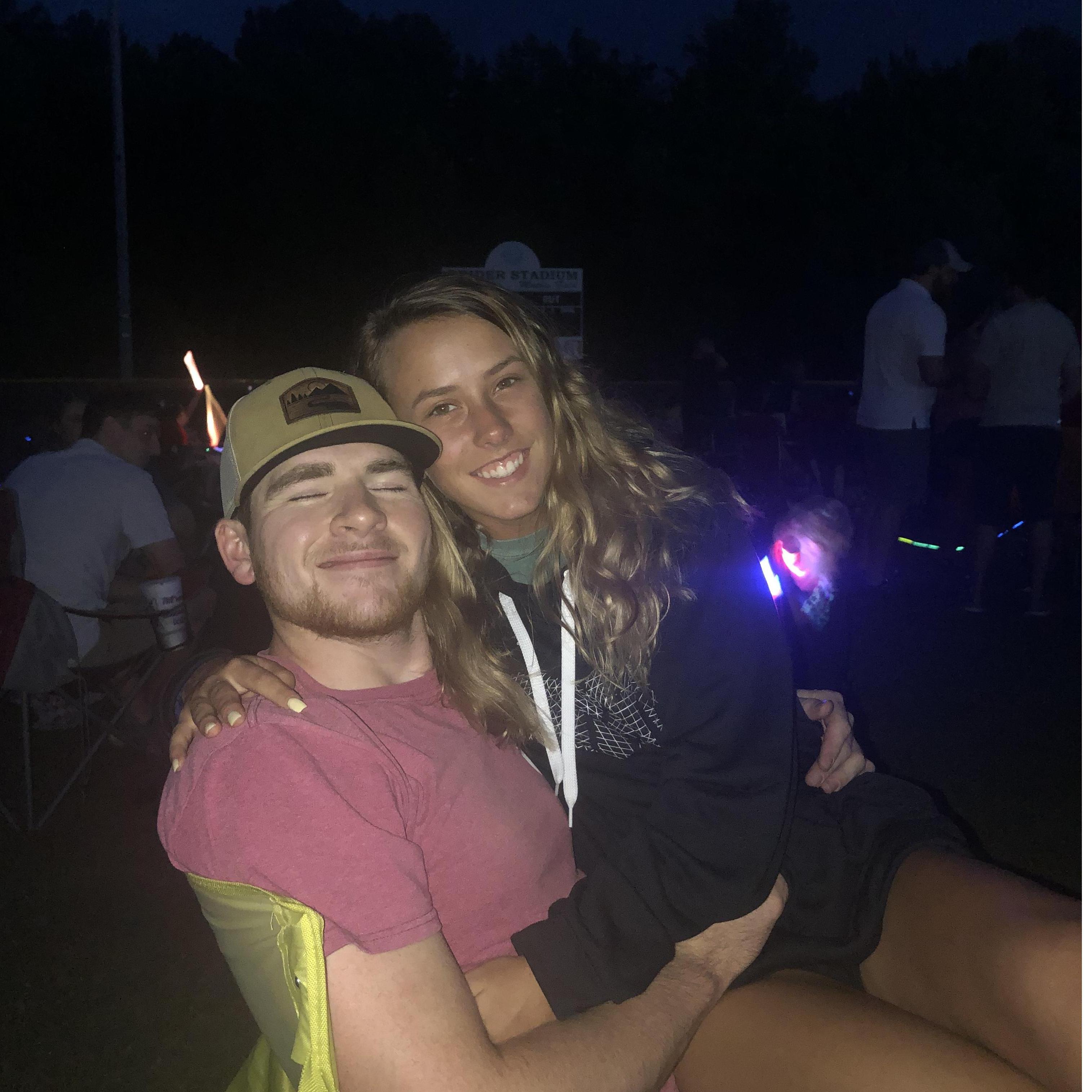 Firework show in Tullahoma, Tennessee