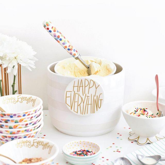 White Stripe Happy Everything!™ Mini Bowl