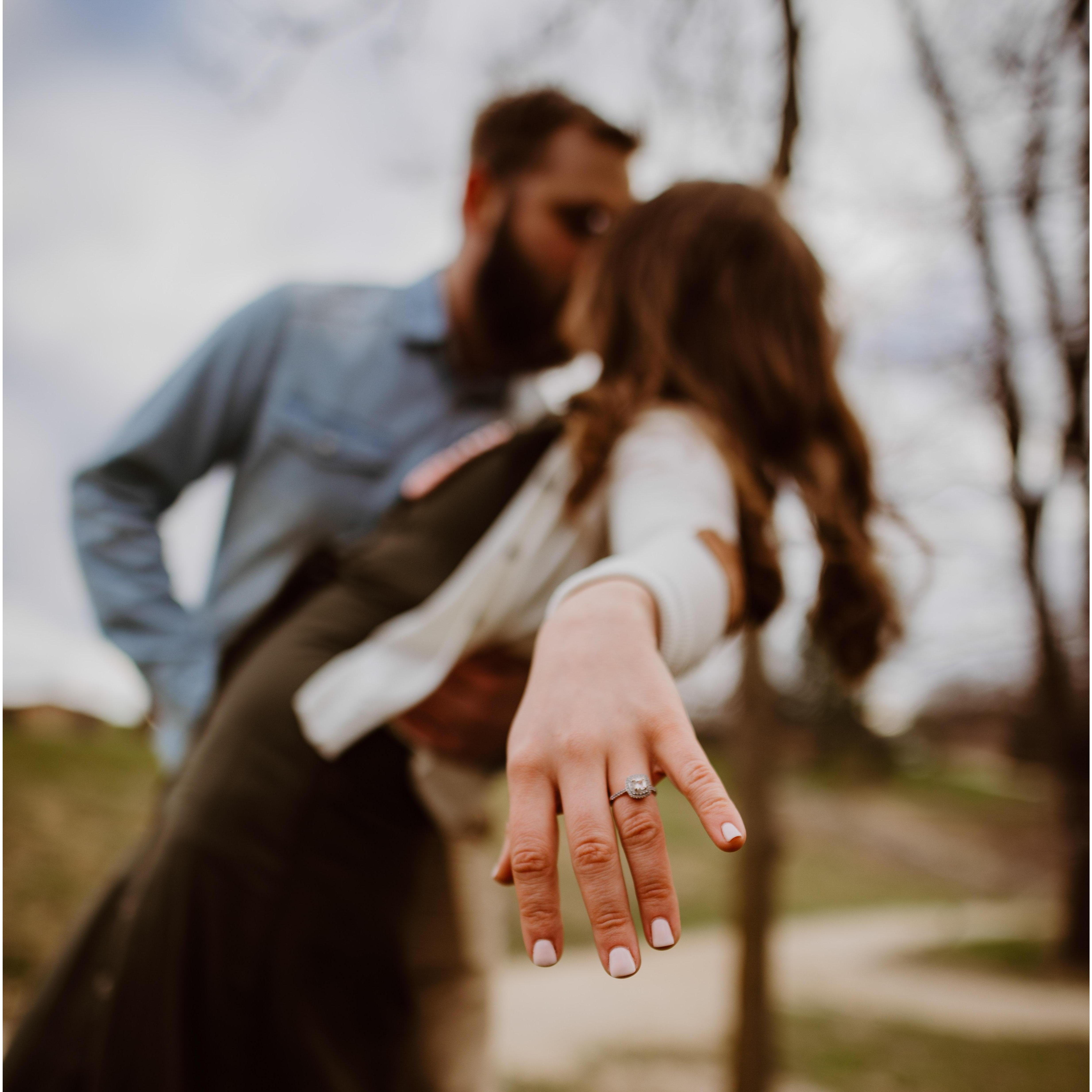 Another odd couple fact: we love things with weird stories. We were hoping this ring had a dastardly previous life. Nope, just some lady who had a lot of really nice rings. Her loss, my gain.