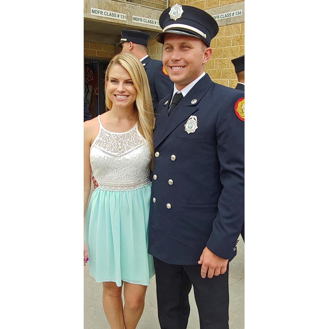 Daniel's graduation from Miami Dade fire department