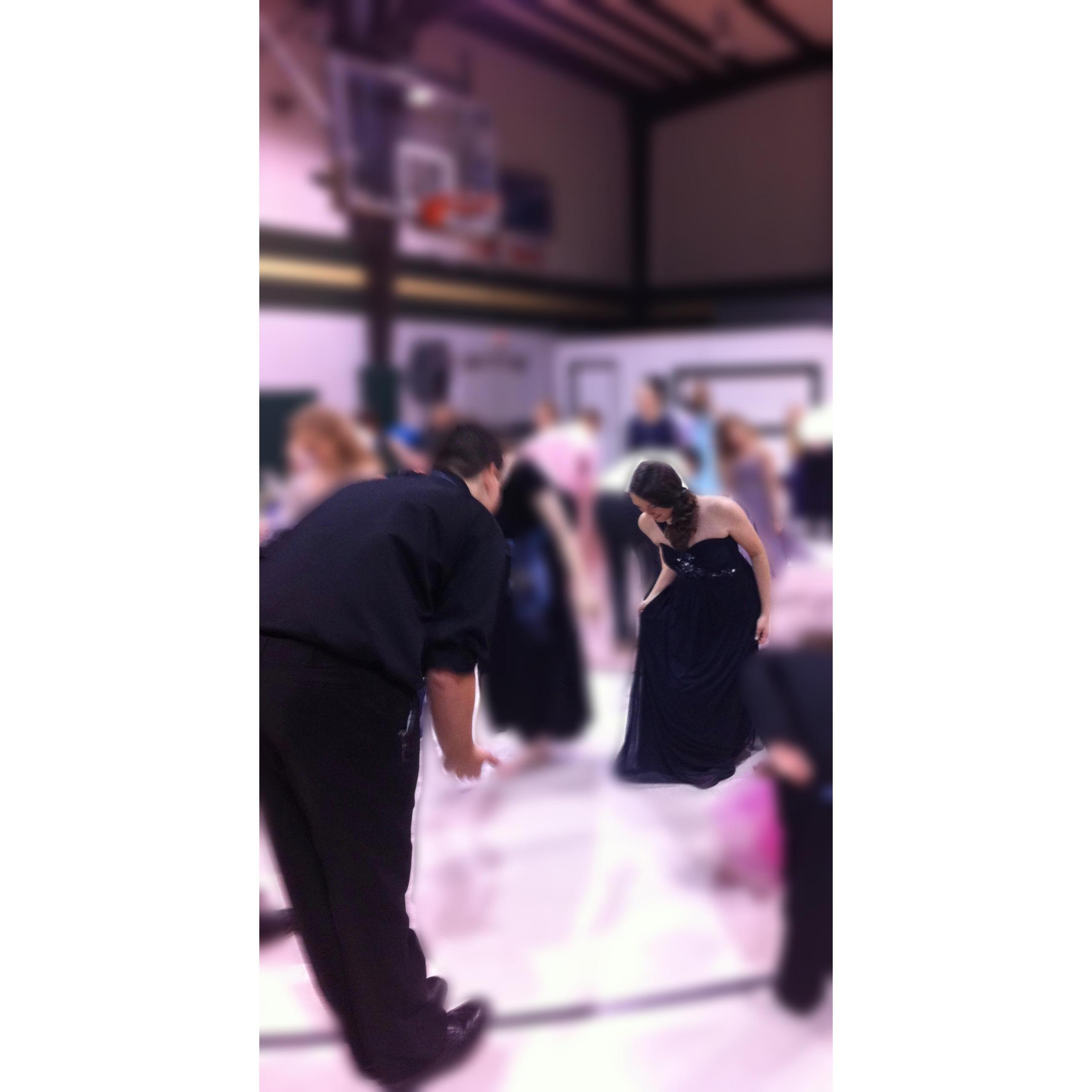 dance partners before we even knew each others names