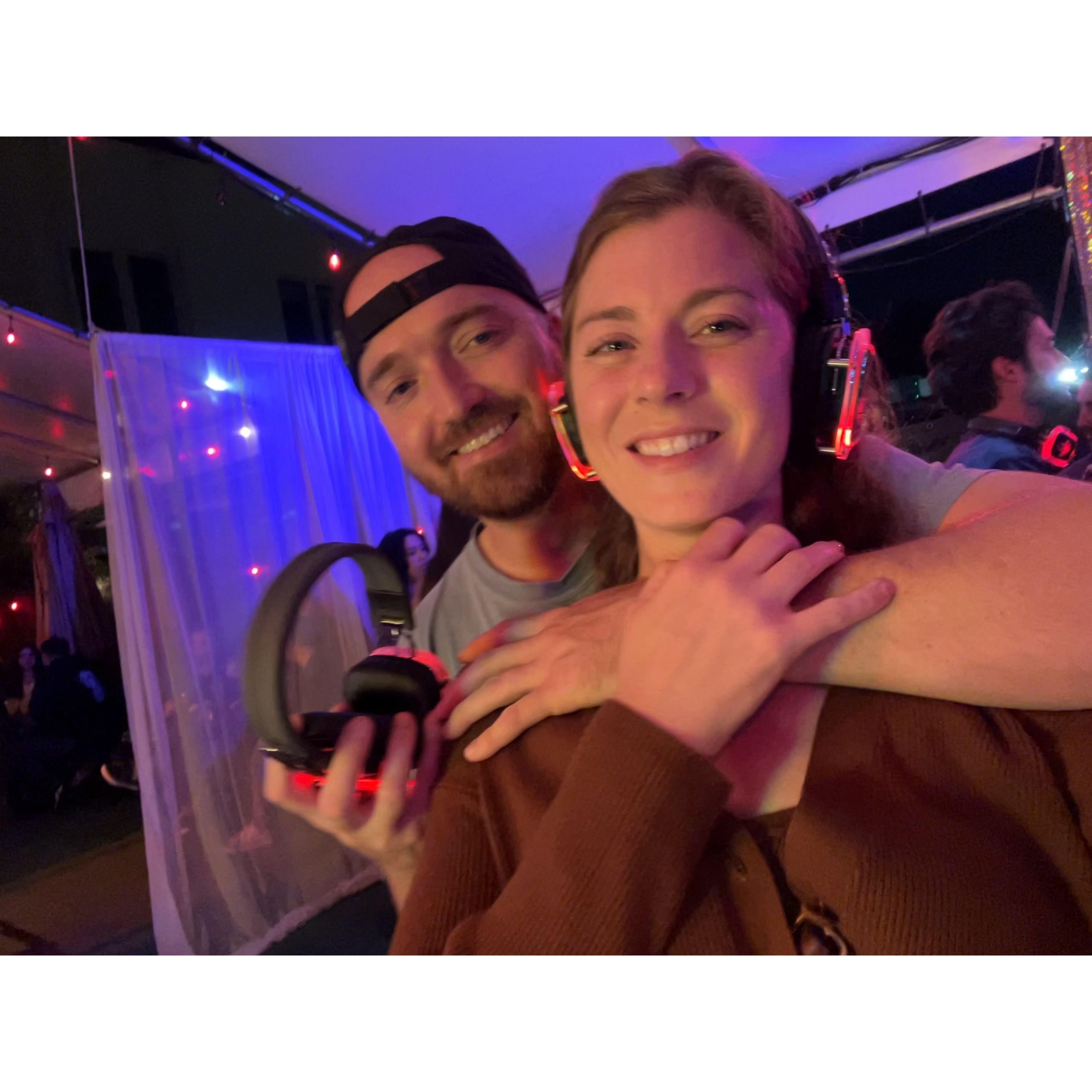 Our first silent disco