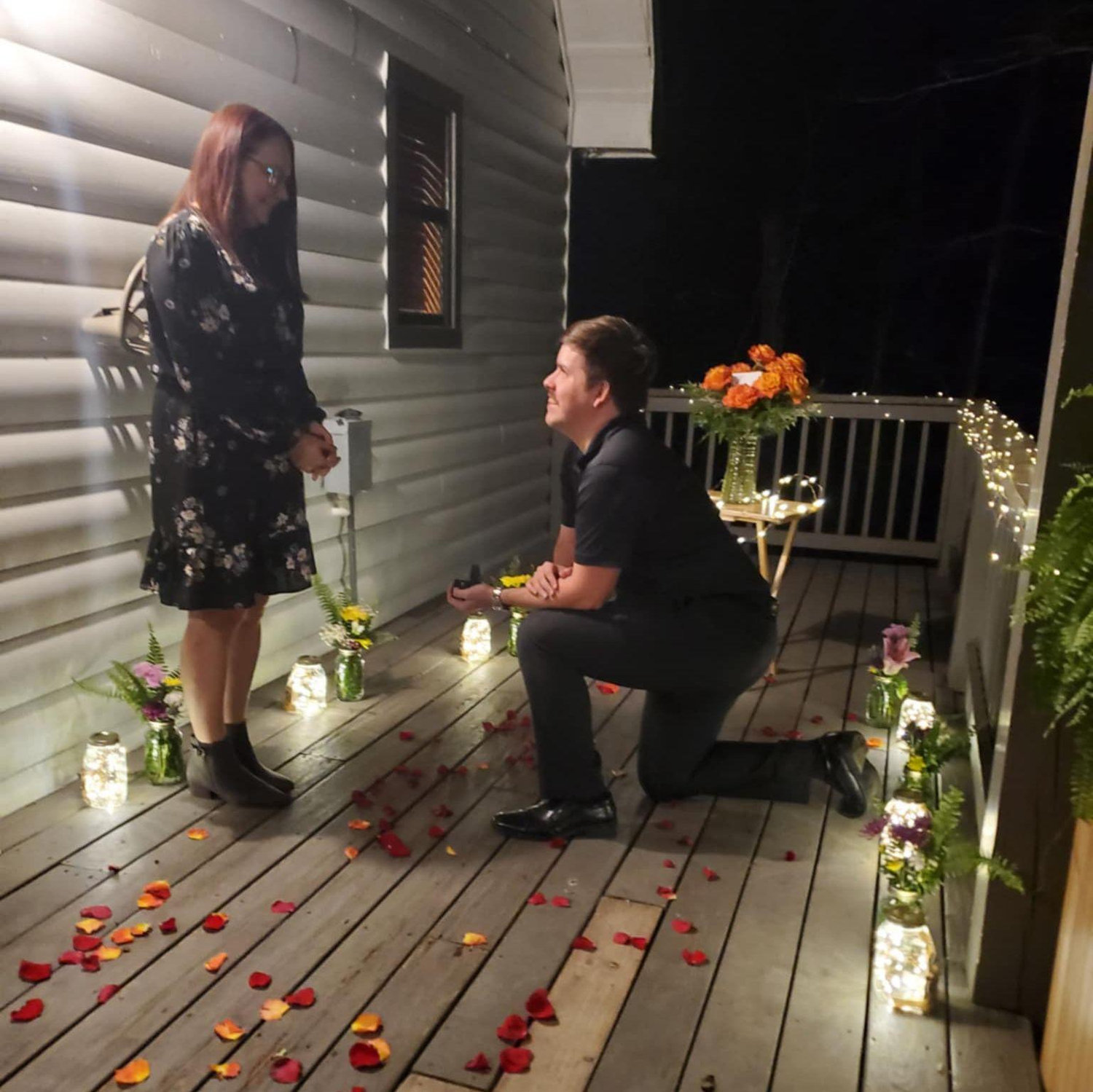 The moment everything changed. I said yes — awkwardly, but with my whole heart. March 7, 2025.