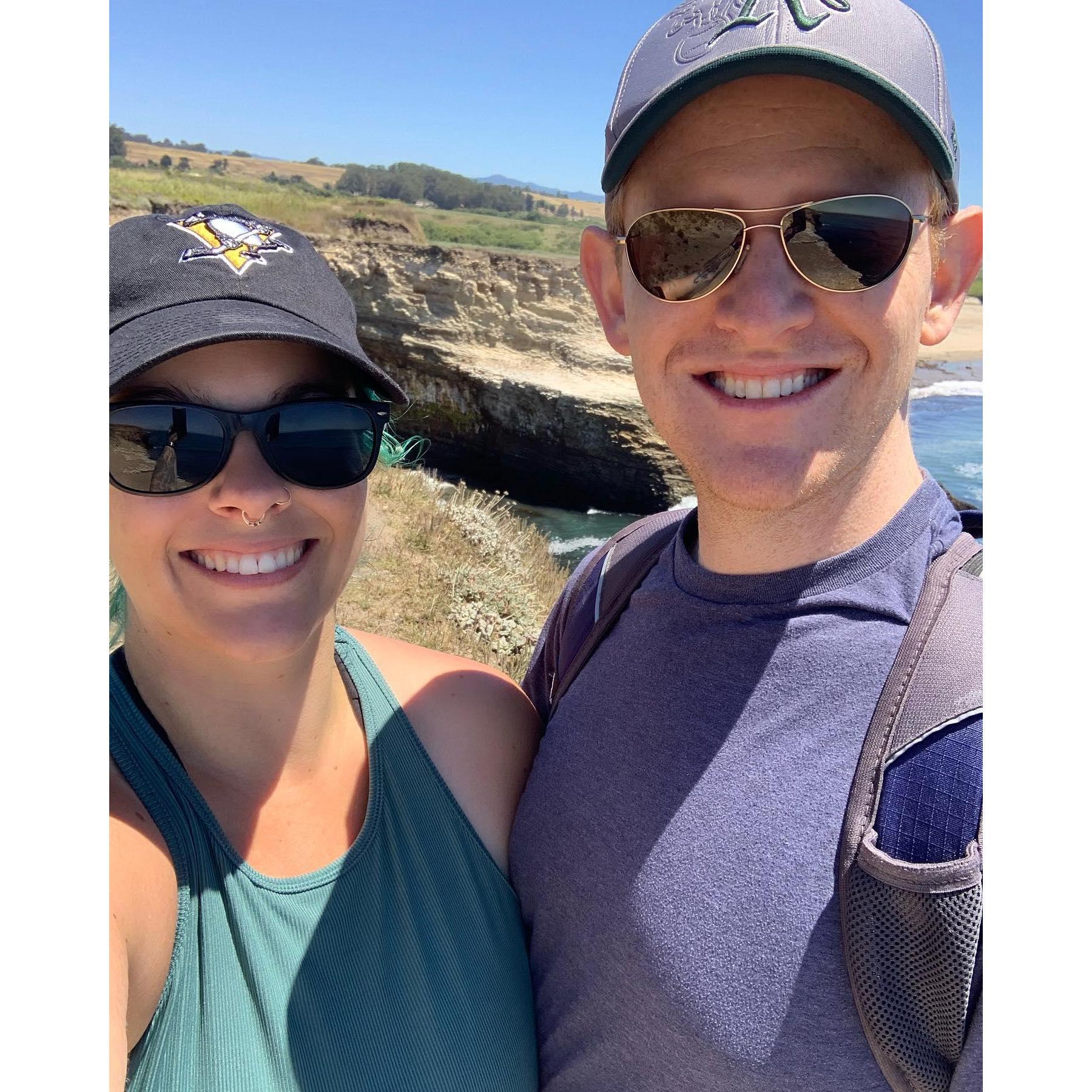 One of our first hikes along the coast.