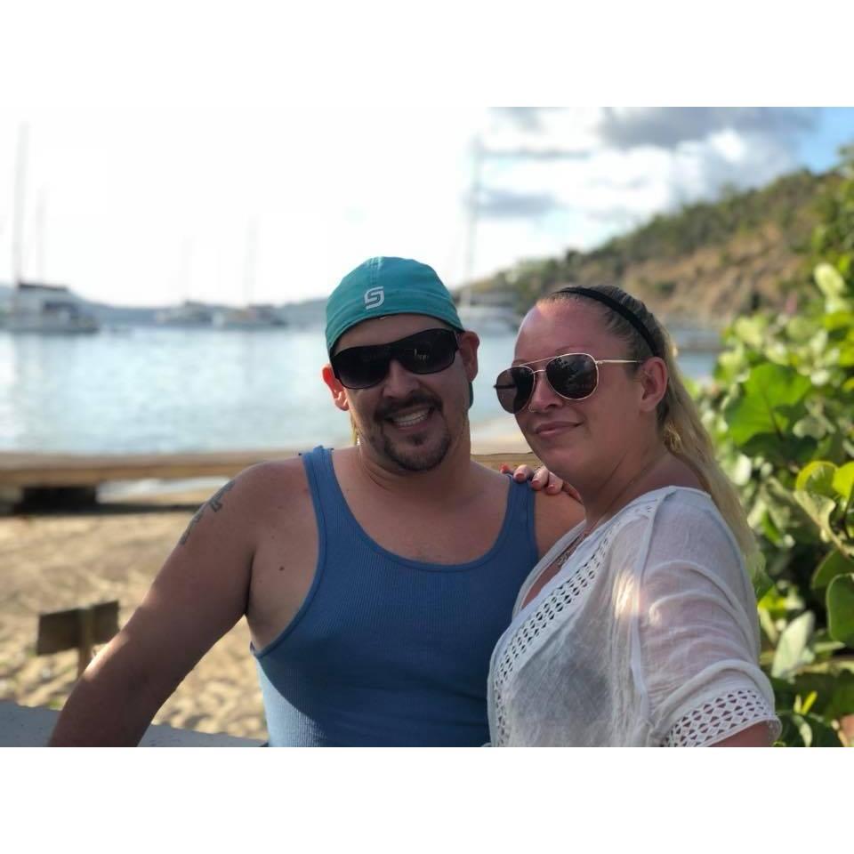 Often cited as travelers, Daryl & Sarah enjoying the British Virgin Islands.