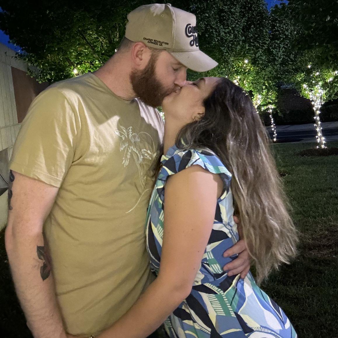 Saying goodbye before our first long trip apart.