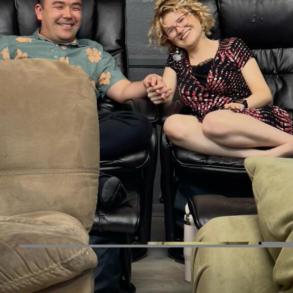 Our first photo as a couple!