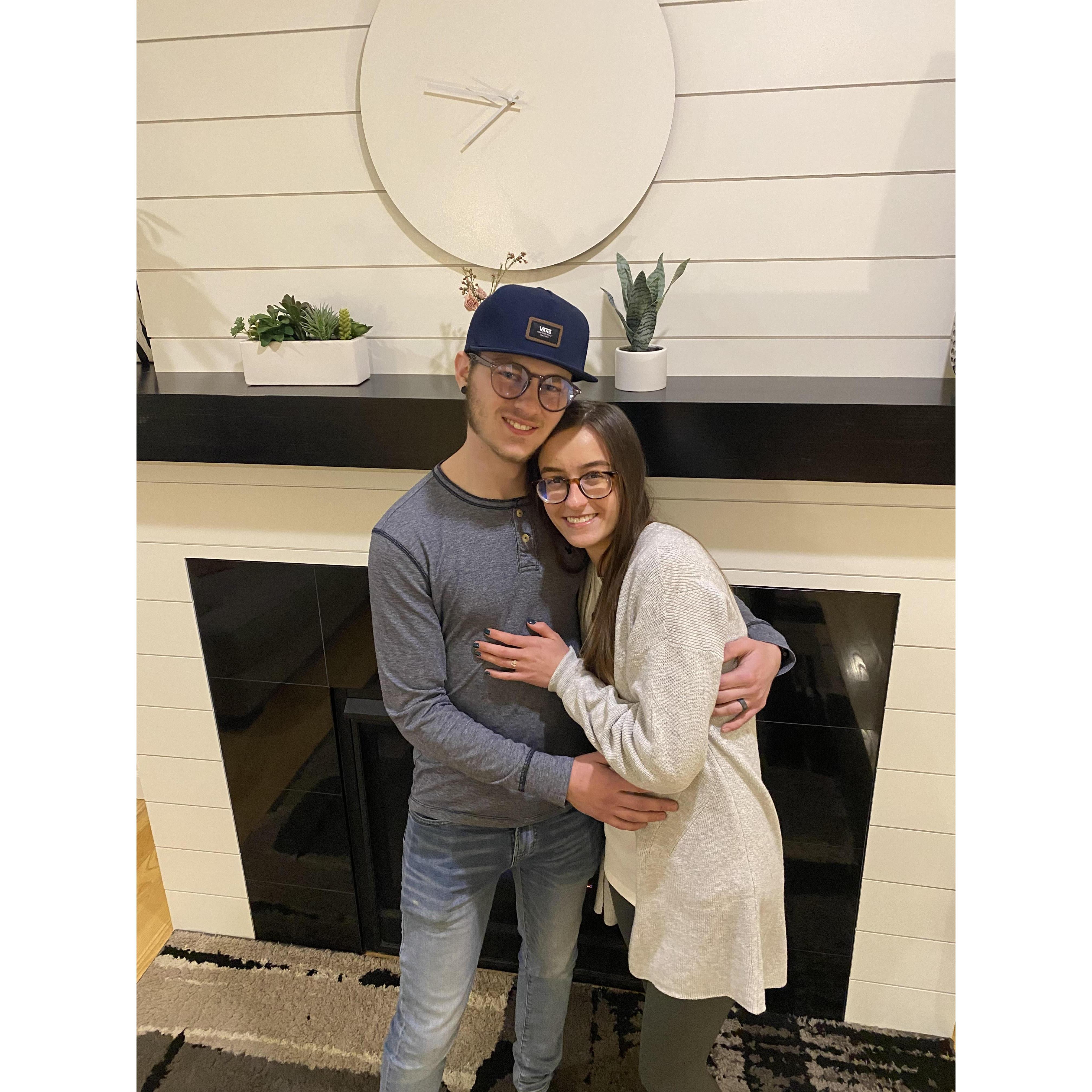The night we got engaged!