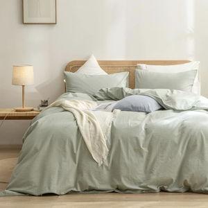 Duvet Cover Set Sage Green Queen Size