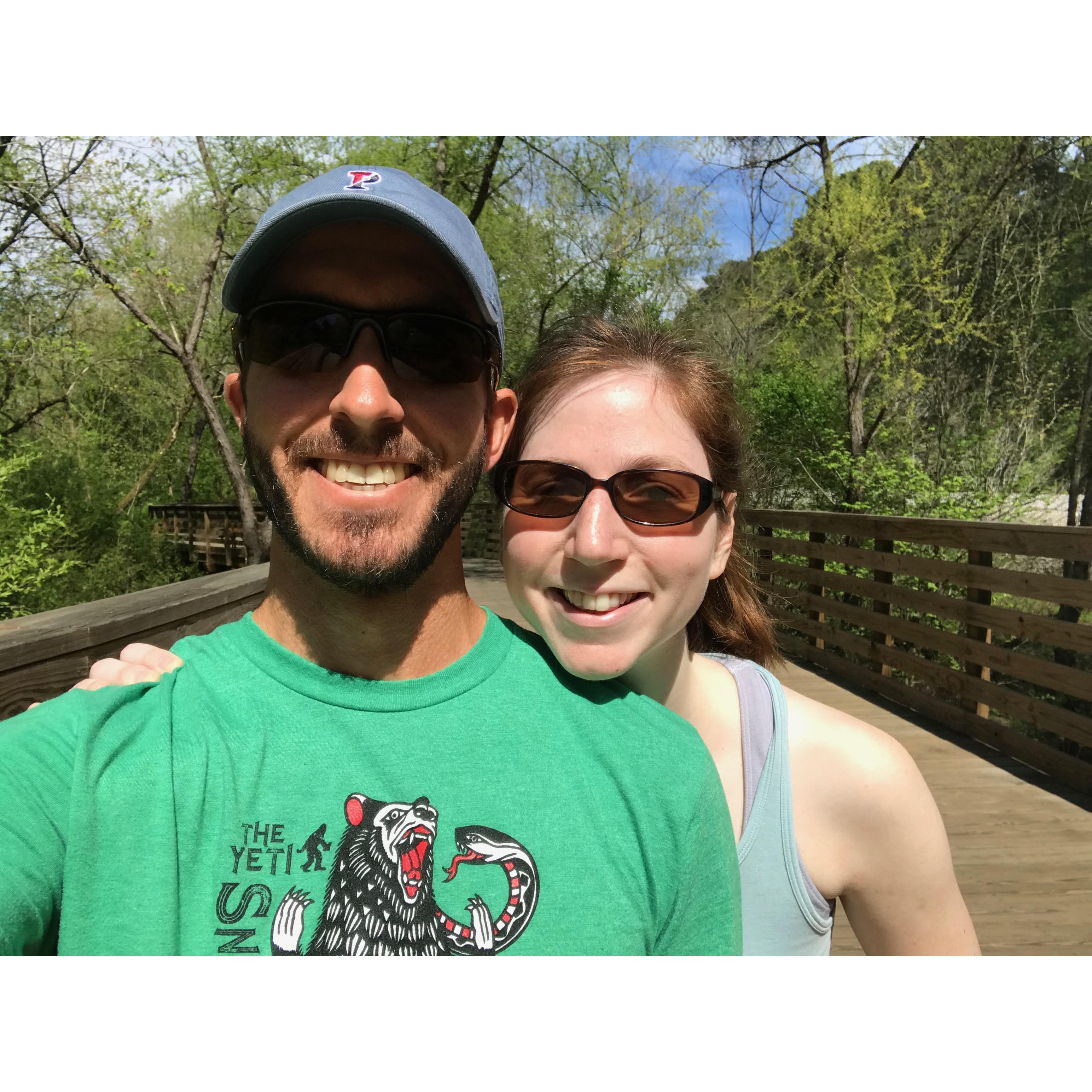One of many walks we took at the beginning of the pandemic in Atlanta. April 2020.