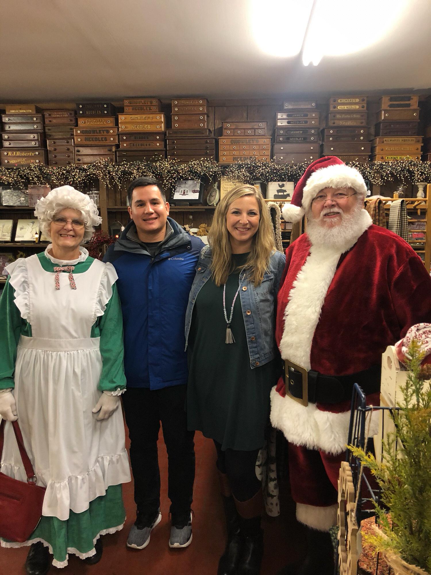 We met the Clauses!