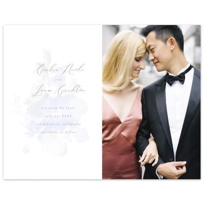 Blue Spring Wedding Digital Save the Date - Kylan Bloom