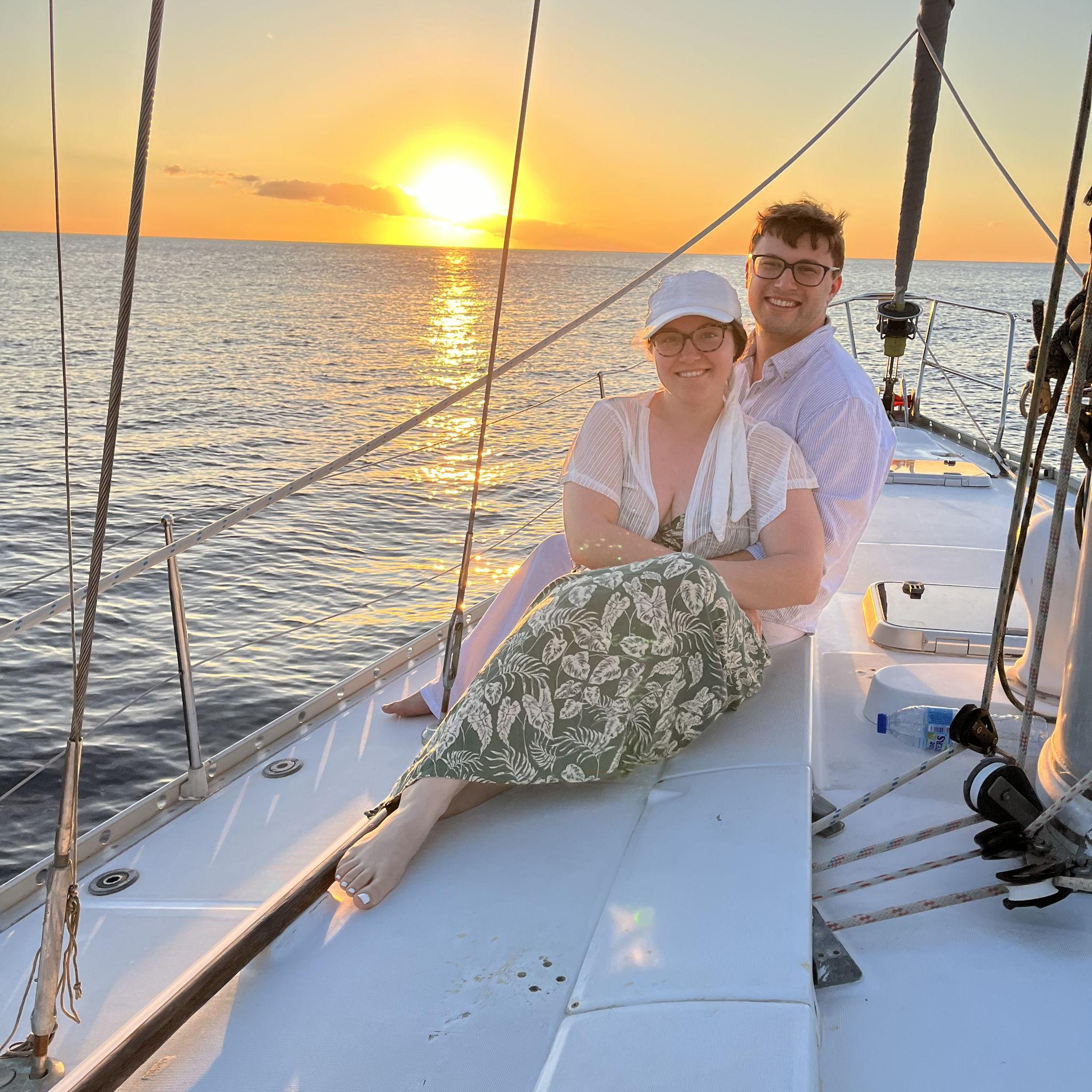 Moments before Hunter proposed! St. Lucia, 2024