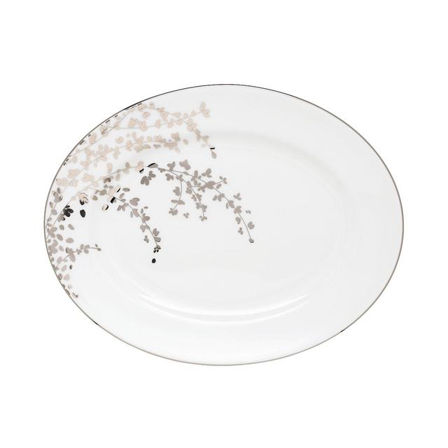 kate spade new york Gardner Street Platinum Oval Platter