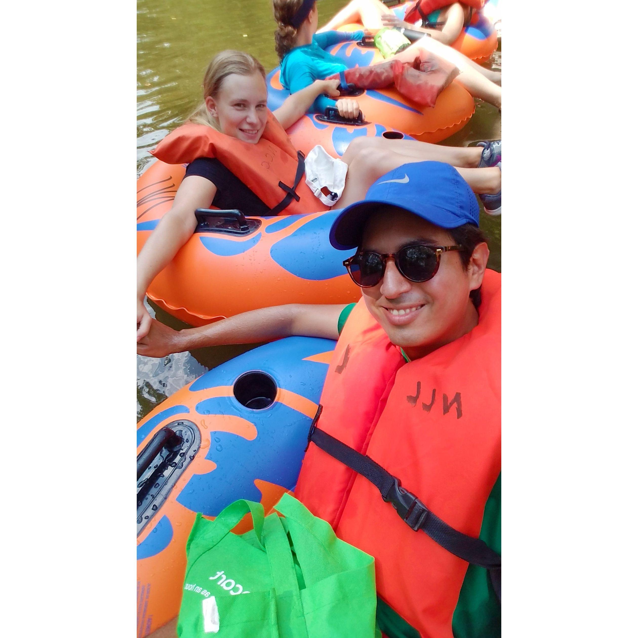 August 2019: Tubing down Brandywine Creek.