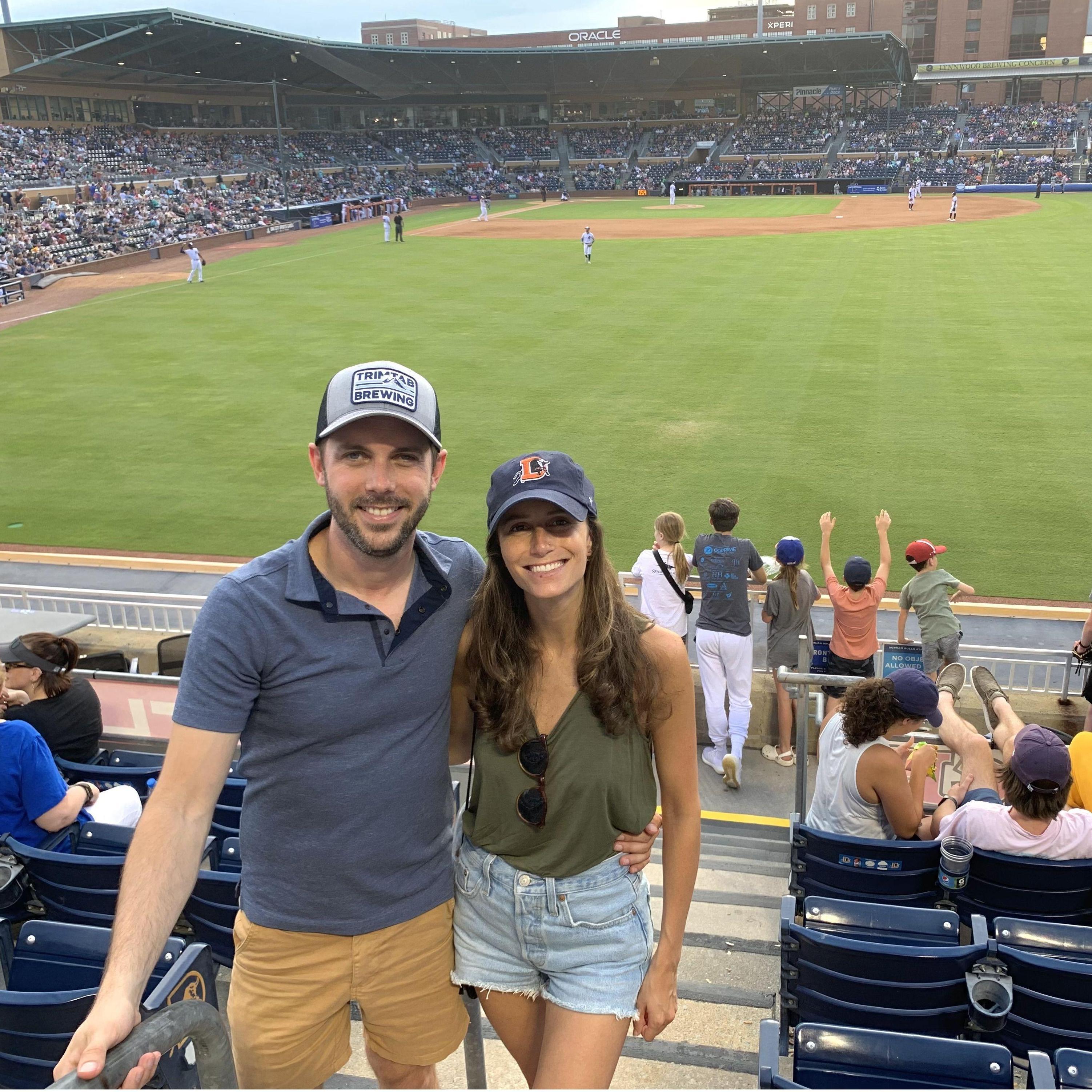 Big fans of the Durham Bulls!