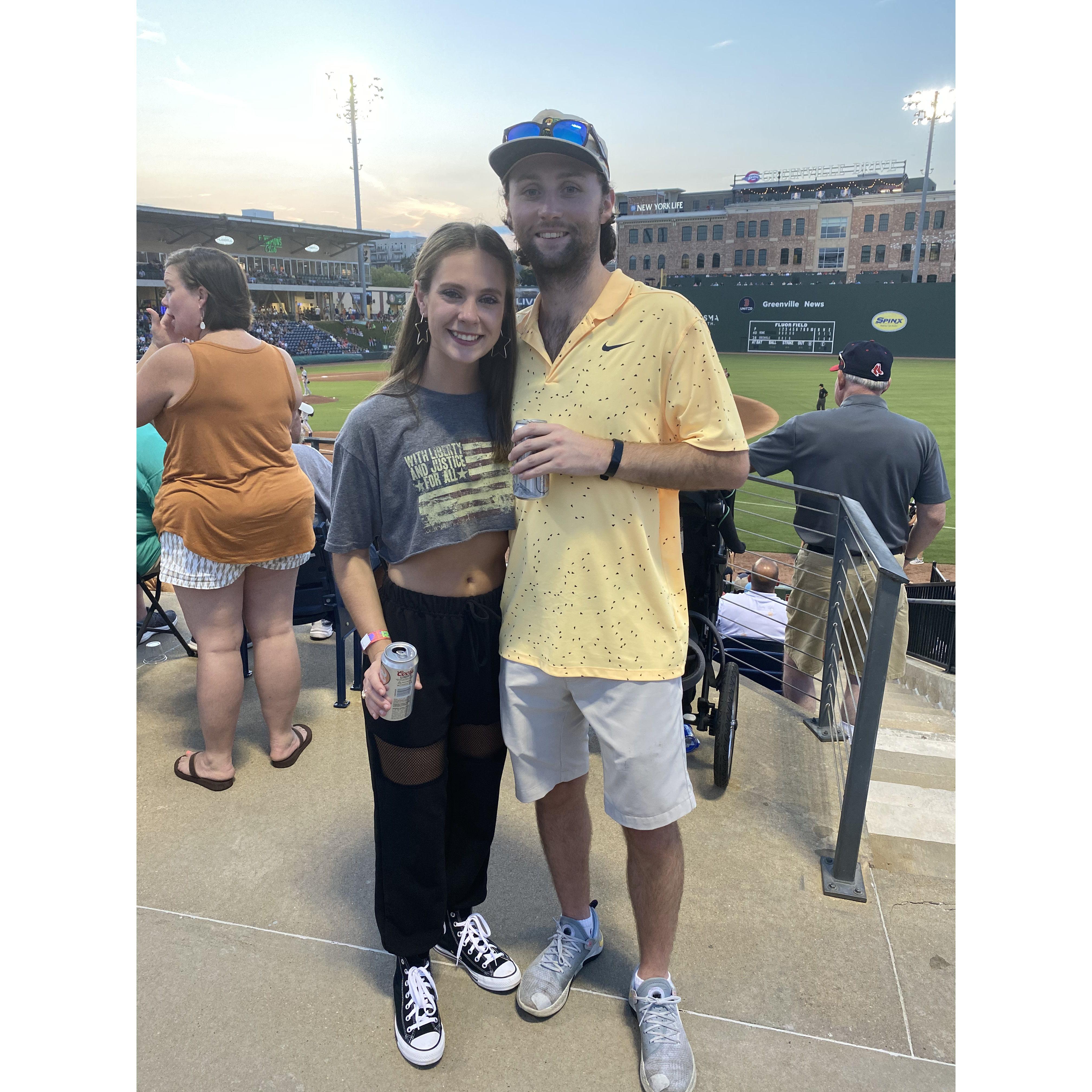 Our first photo together!