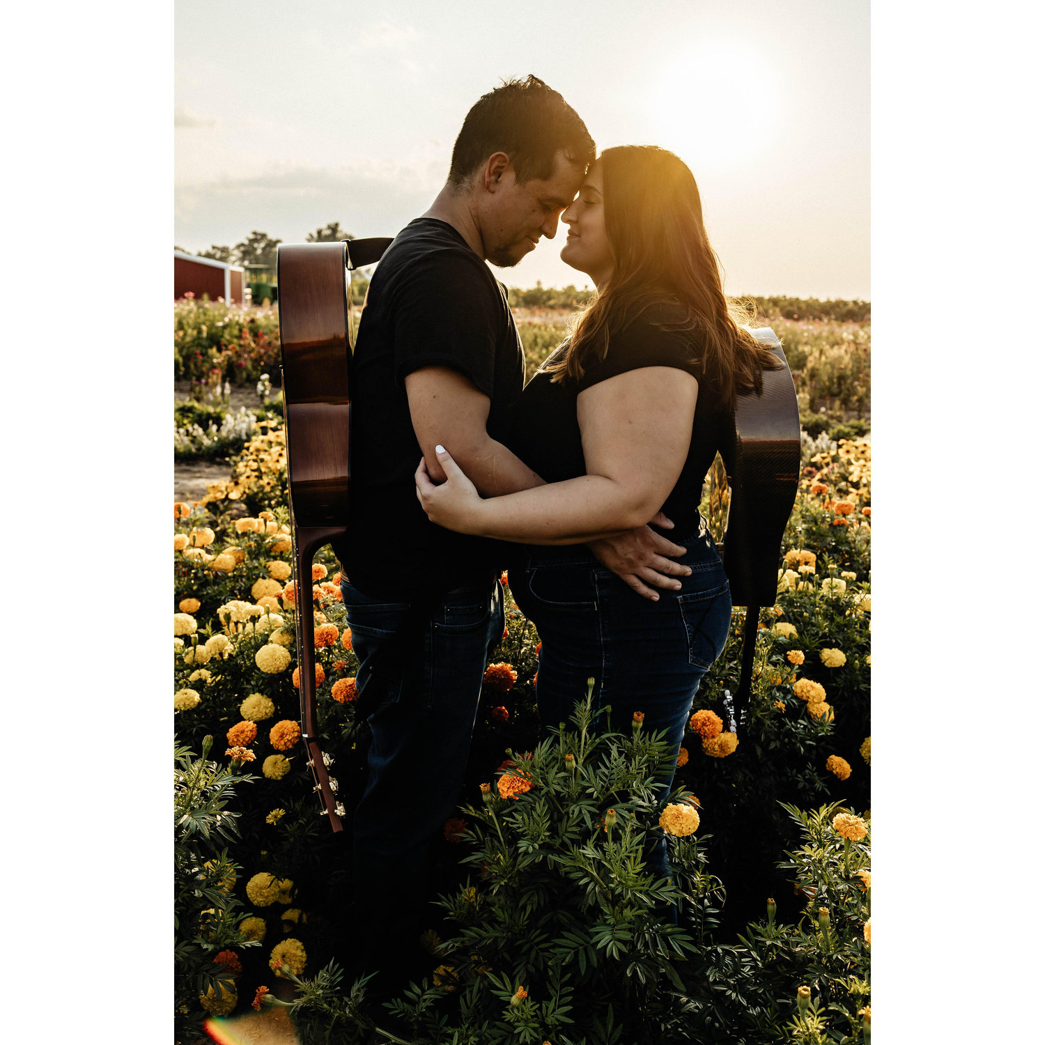 Part of our engagement shoot at Gust Brother's Flower and Produce Farm - where we had one of our most memorable dates.