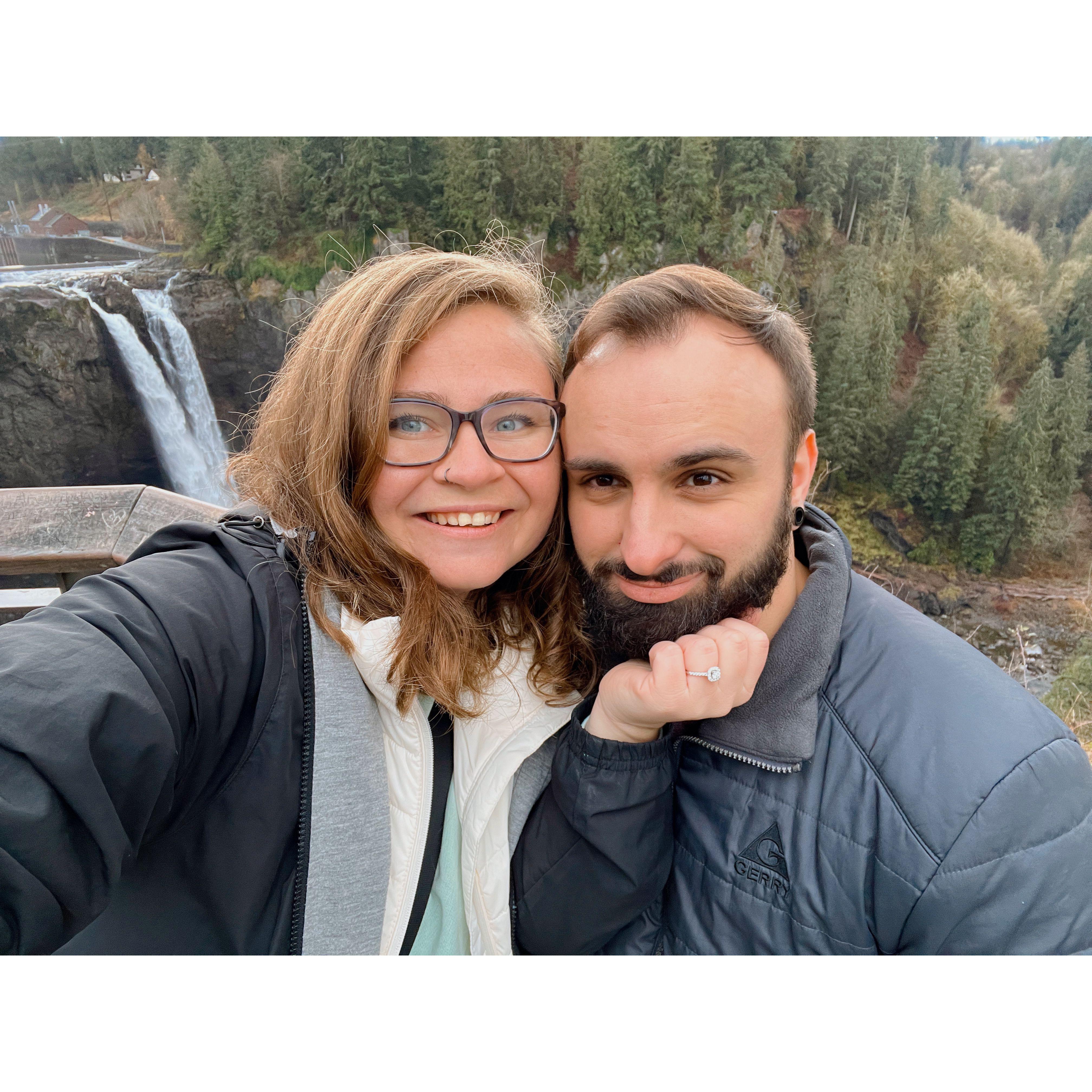 ENGAGED! (Snoqualmie Falls, WA)