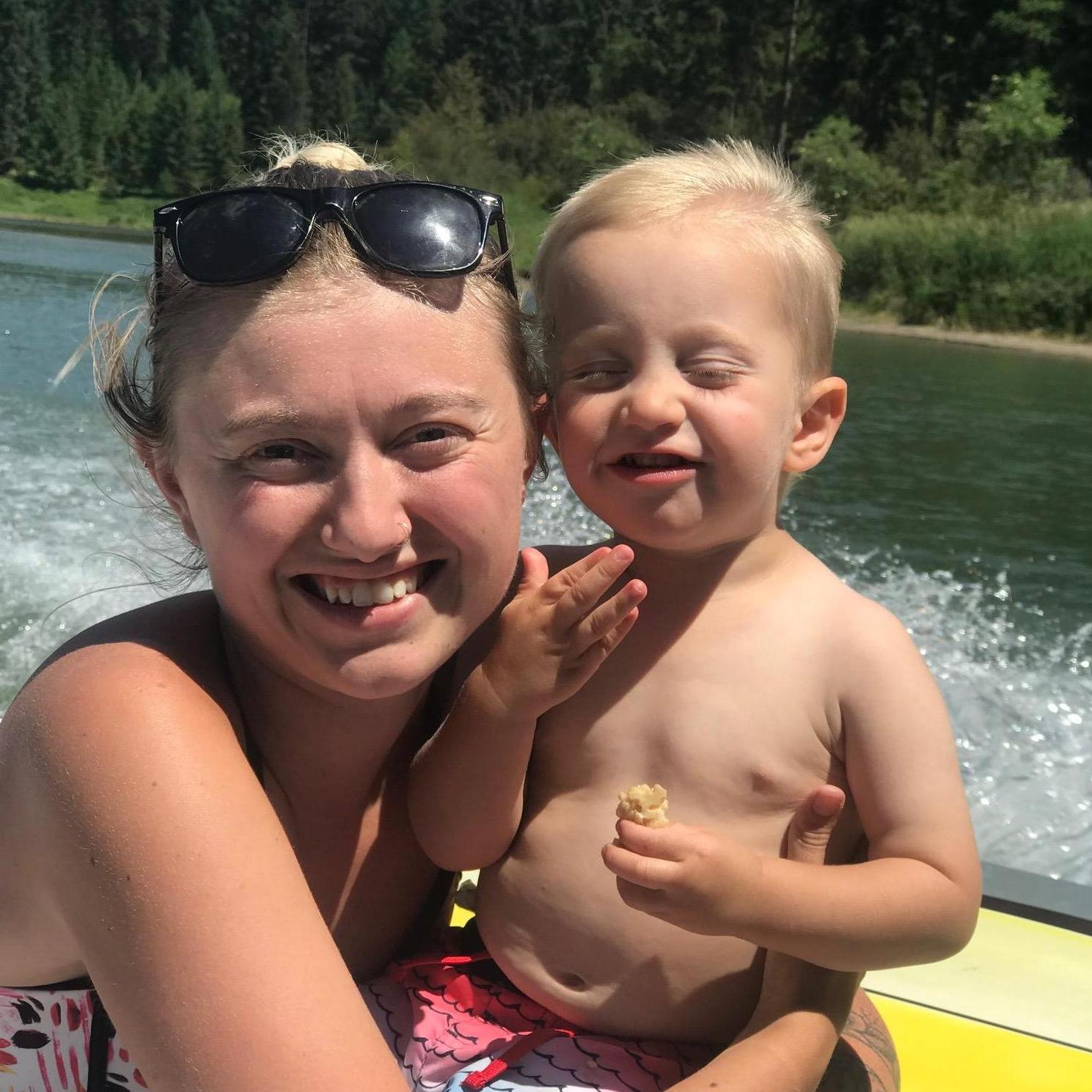 Maggie & Jace cruising on the Clark Fork River in Thompson Falls | 2018