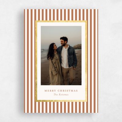 Tuscany, Brown Holiday Card - Vaughan Foil