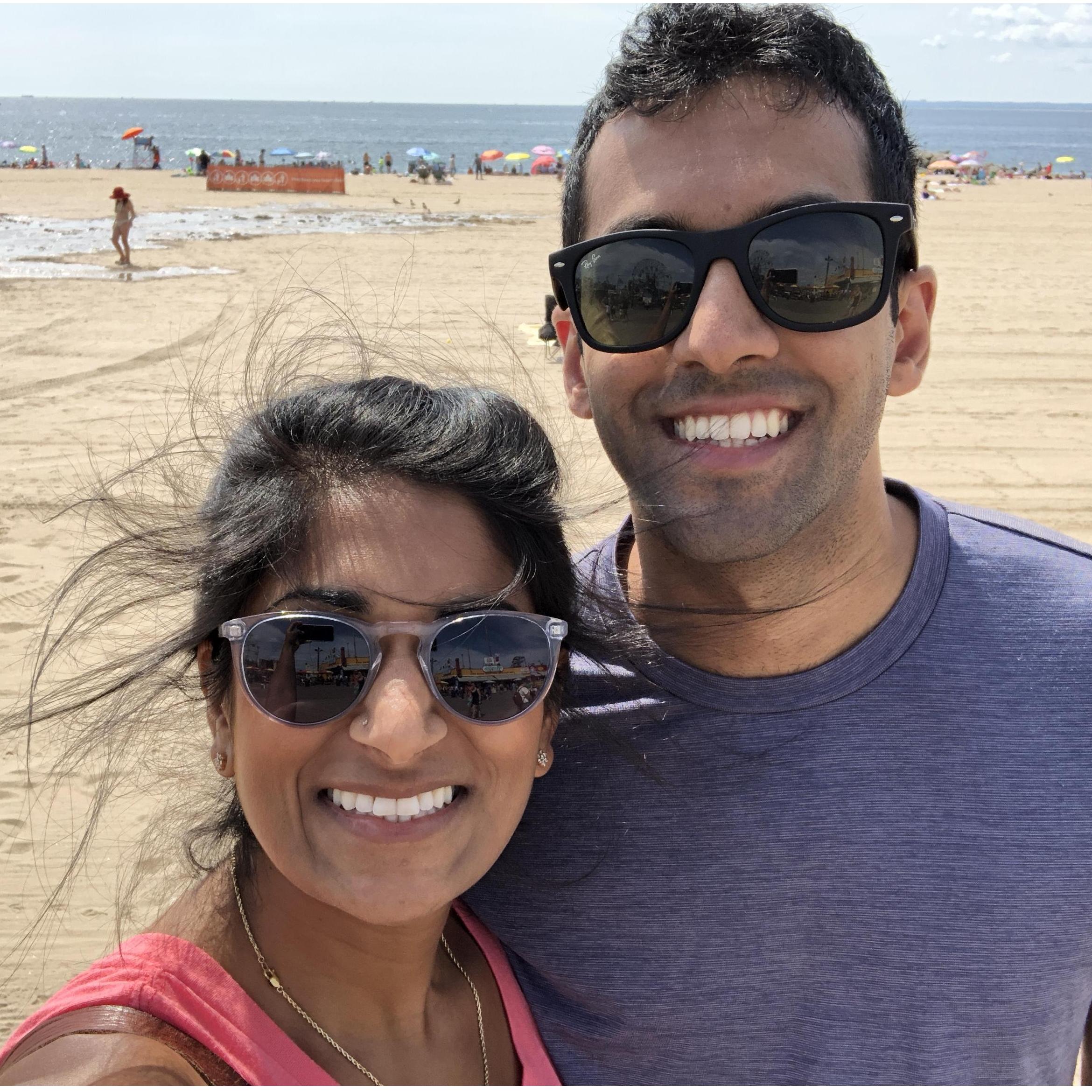 A sunny day at Coney Island