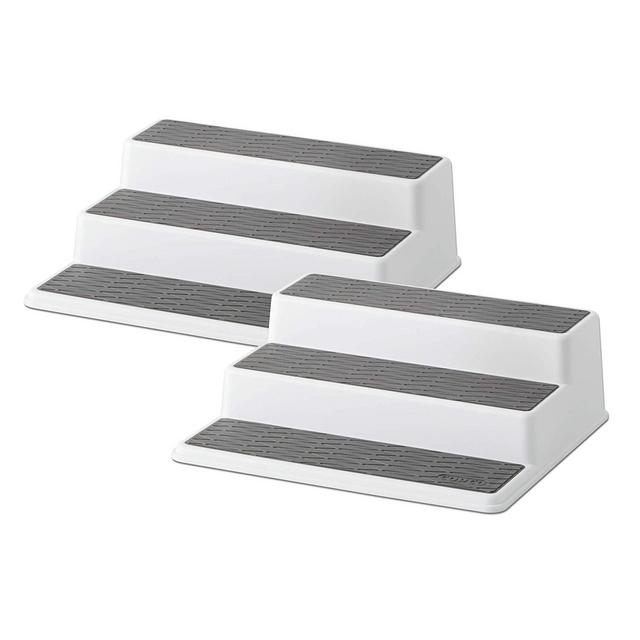 Copco 5220597 Non-Skid 3-Tier Spice Pantry Kitchen Cabinet Organizer 10-Inch Set of 2
