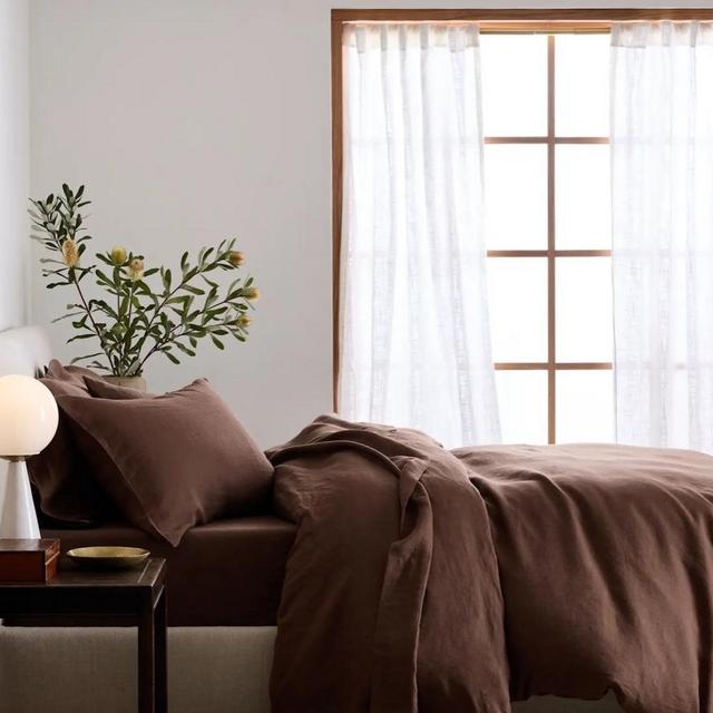 Linen Duvet Cover-Espresso | Quince