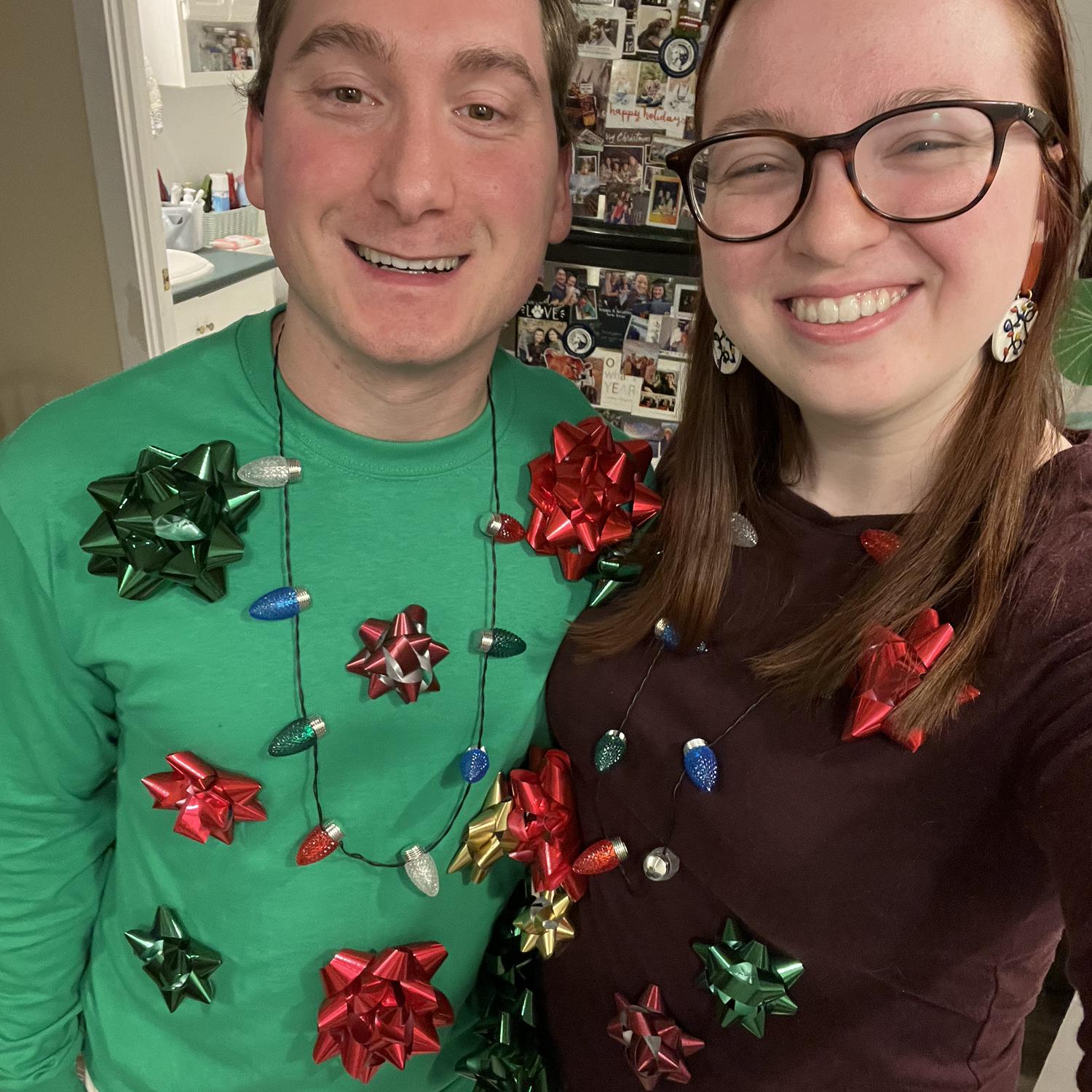 December 2021 - on our way to a “Too much Christmas” party 🎄